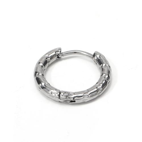Stainless Steel Huggie Hoop Earring, 304 Stainless Steel, fashion jewelry & Unisex, original color [