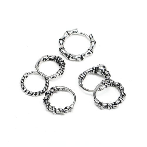 Stainless Steel Huggie Hoop Earring, 304 Stainless Steel, fashion jewelry & Unisex original color 