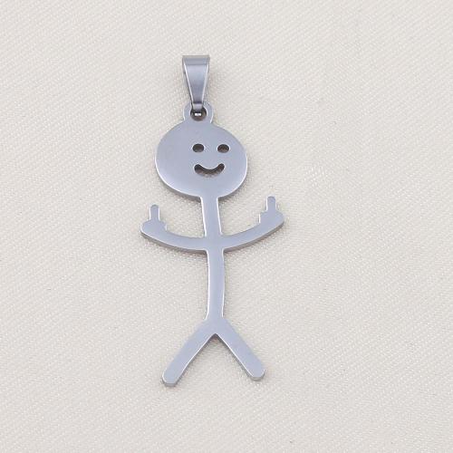 Stainless Steel Pendants, 304 Stainless Steel, plated, DIY, silver color [