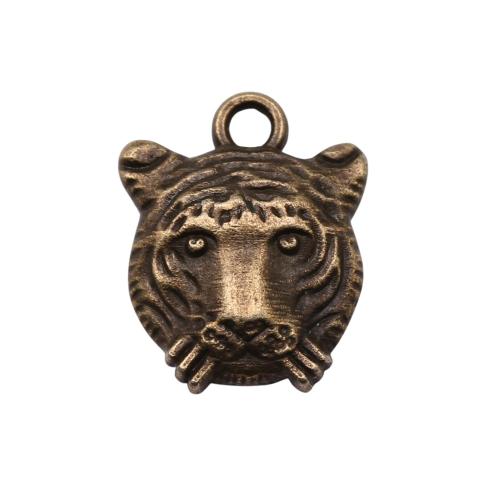 Zinc Alloy Animal Pendants, Tiger, plated, vintage & fashion jewelry & DIY 