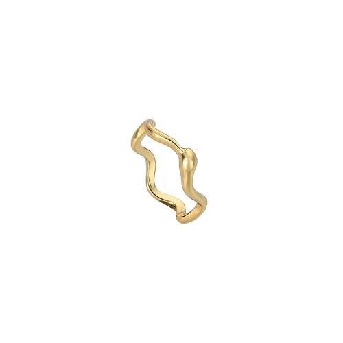 Edelstahl Fingerring, 304 Edelstahl, Modeschmuck & unisex, goldfarben, verkauft von PC