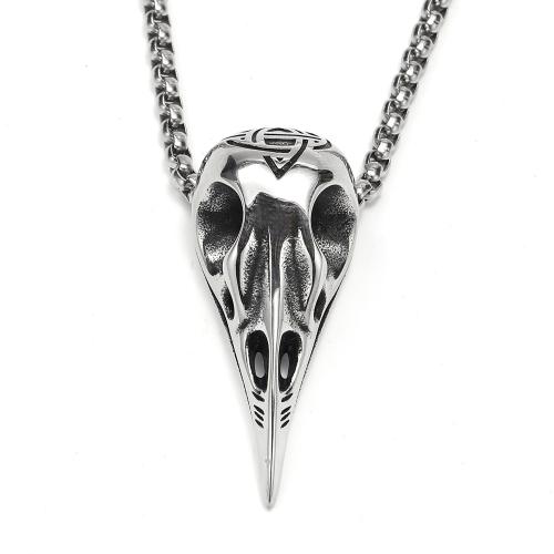 Stainless Steel Jewelry Necklace, 304 Stainless Steel, punk style & for man 