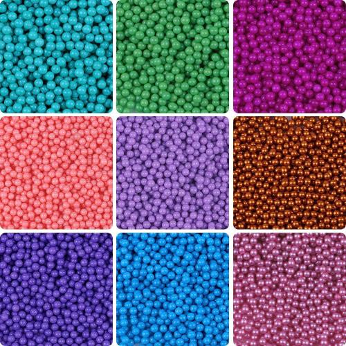 Perles en verres rocailles plaqués, Seedbead, Rond, quantité différente pour le choix & DIY & aucun trou, plus de couleurs à choisir, 2mm, Vendu par sac