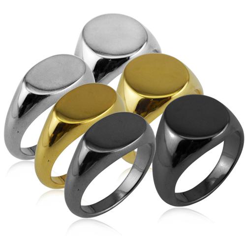 Stainless Steel Finger Ring, Titanium Steel, plated, Unisex  