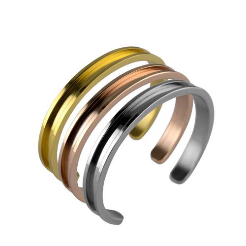 Stainless Steel Cuff Bangle, 304 Stainless Steel, plated, Unisex [