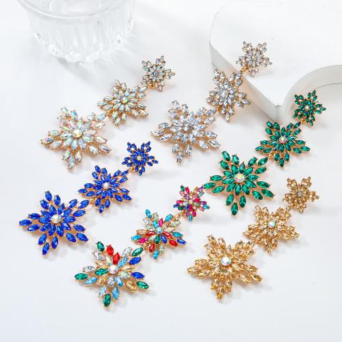 Acrylic Drop Earring, Zinc Alloy, with Acrylic, Flower, fashion jewelry & for woman 