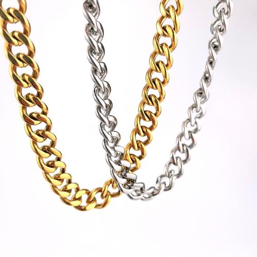 collier de chaîne en inox , Acier inoxydable 304, avec 5cm chaînes de rallonge, Placage, unisexe, plus de couleurs à choisir cm, Vendu par PC