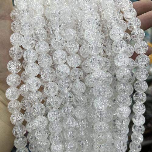 Natürliche klare Quarz Perlen, Klarer Quarz, rund, Modeschmuck & DIY & verschiedene Größen vorhanden, klar, Länge:ca. 38 cm, verkauft von Strang