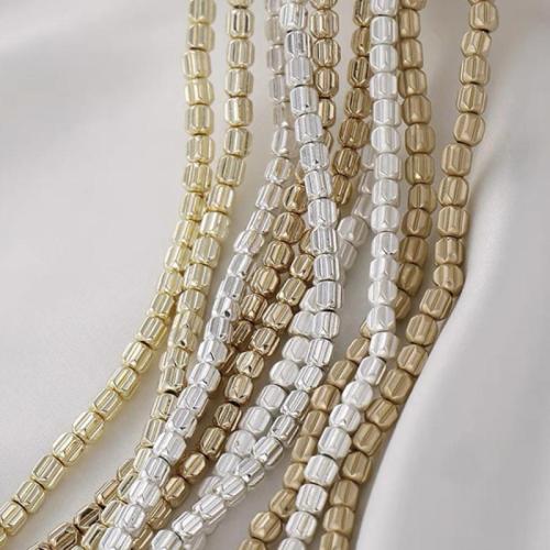 Nicht magnetische Hämatit Perlen, plattiert, Modeschmuck & DIY, keine, 4mm, ca. 110PCs/Strang, verkauft von Strang