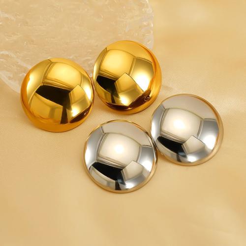 Stainless Steel Stud Earring, 304 Stainless Steel, Vacuum Ion Plating, fashion jewelry & for woman 34mm 