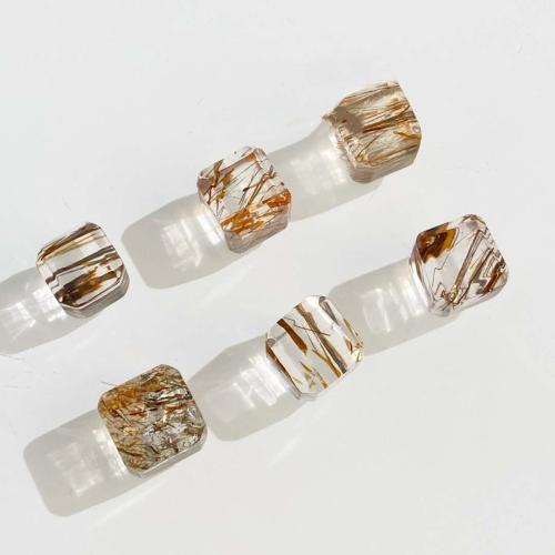 Cubic Crystal Beads, Super Seven Crystal, Square, DIY 