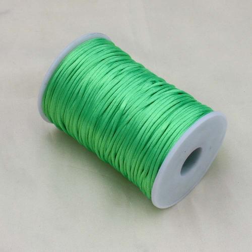 Hilo de terylene, cordón poliéster, Bricolaje, verde, 2mm, Vendido por UD