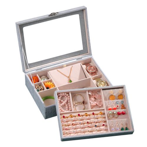 Jewelry Case and Box, Velveteen, dustproof & multifunctional 