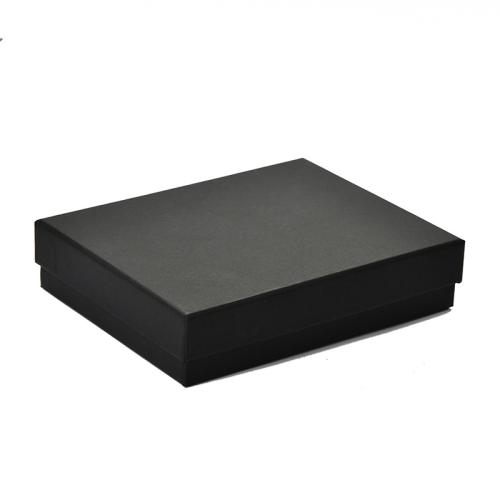 Jewelry Gift Box, Kraft, with Sponge, hot stamping, portable & dustproof & multifunctional  black 