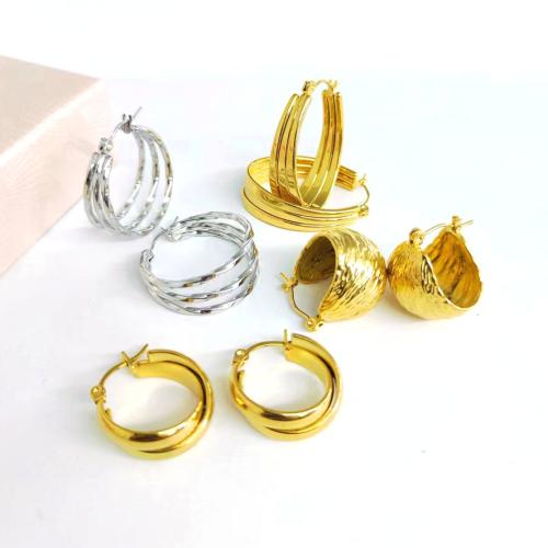 Stainless Steel Leverback Earring, 304 Stainless Steel, plated & for woman [