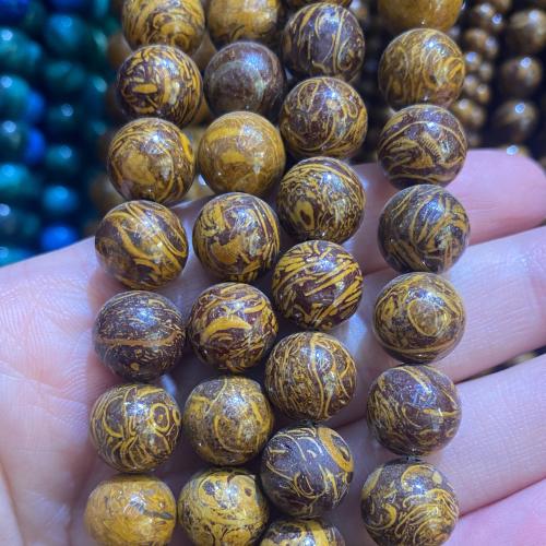 Single Gemstone Beads, Lighter Imperial Jade, Round, fashion jewelry & DIY mixed colors Approx 38 cm 