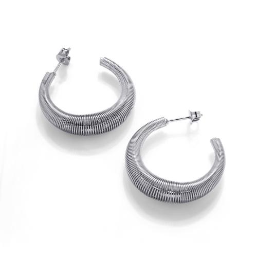 Edelstahl Stud Ohrring, 304 Edelstahl, Vakuum-Ionen-Beschichtung, Modeschmuck & für Frau, keine, 29x32mm, verkauft von Paar