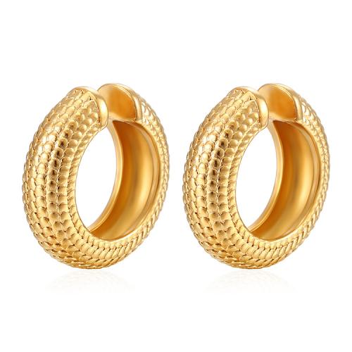 Stainless Steel Clip Earrings, 304 Stainless Steel, Vacuum Ion Plating, fashion jewelry & for woman 