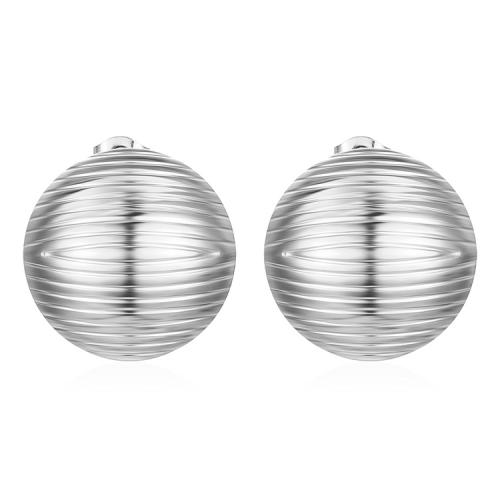Edelstahl Stud Ohrring, 304 Edelstahl, Vakuum-Ionen-Beschichtung, Unterschiedliche Form zur Auswahl & Modeschmuck & für Frau, keine, 24.5x24.5mm, verkauft von Paar