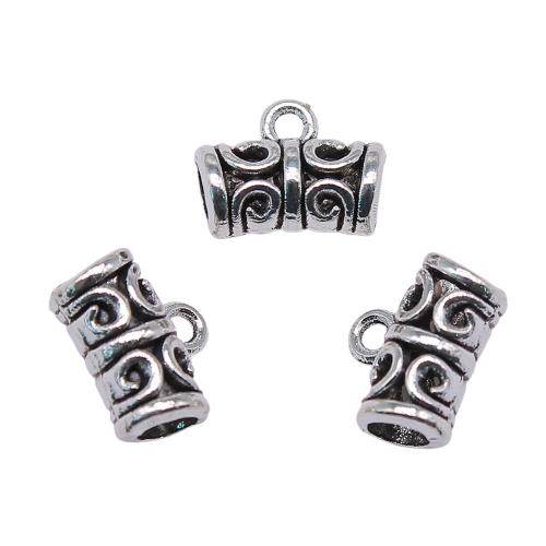 Zinc Alloy Bail Beads, antique silver color plated, vintage & fashion jewelry & DIY [