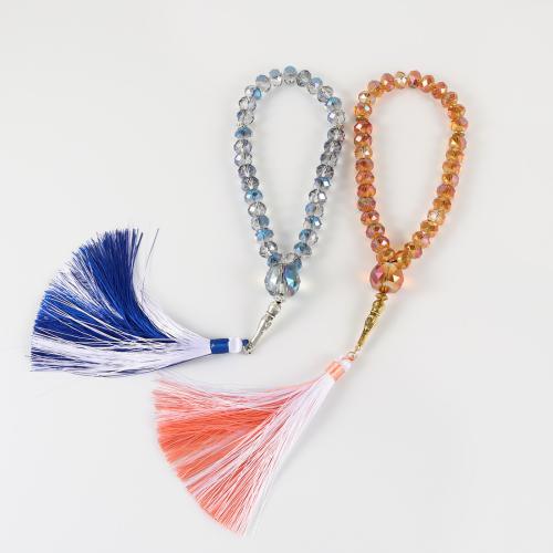 Glass Jewelry Beads Bracelets, with Cotton Thread, handmade, fashion jewelry & Unisex .8 Inch 