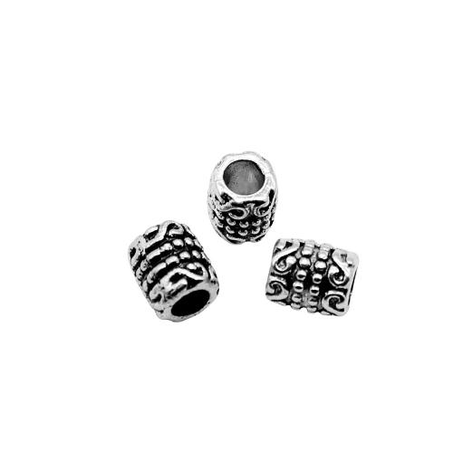 Zinc Alloy Jewelry Beads, Column, antique silver color plated, vintage & fashion jewelry & DIY 