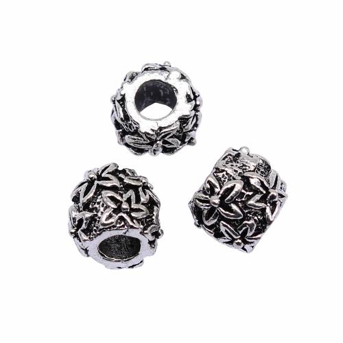 Zinc Alloy Jewelry Beads, barrel, antique silver color plated, vintage & fashion jewelry & DIY 