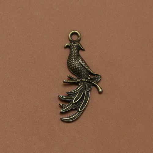 Zinc Alloy Animal Pendants, Bird, antique bronze color plated, vintage & fashion jewelry & DIY Approx 