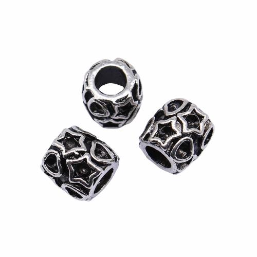 Zinc Alloy Jewelry Beads, barrel, antique silver color plated, vintage & fashion jewelry & DIY 
