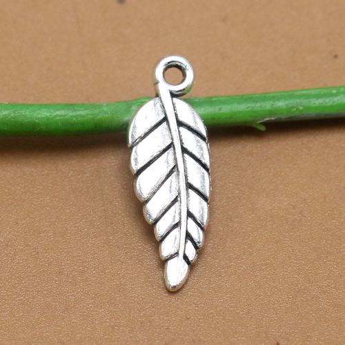 Zinc Alloy Leaf Pendants, antique silver color plated, vintage & fashion jewelry & DIY Approx [