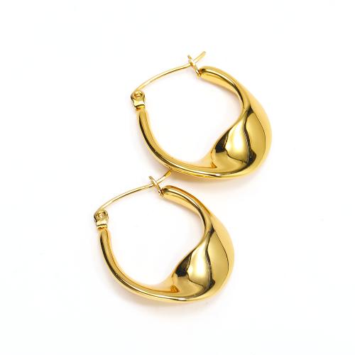 Stainless Steel Leverback Earring, 304 Stainless Steel, Vacuum Ion Plating, fashion jewelry & for woman, golden 