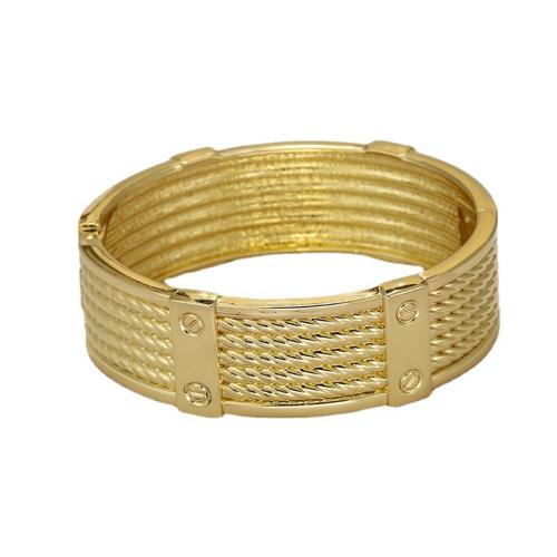 Fashion bracelet en alliage Zinc, alliage de zinc, Placage, pour femme, Or, Vendu par PC