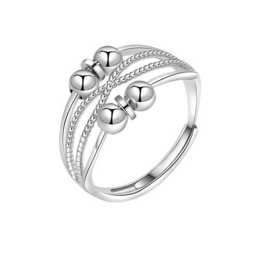 Sterling Silver Finger Ring, 925 Sterling Silver, plated, for woman, original color 