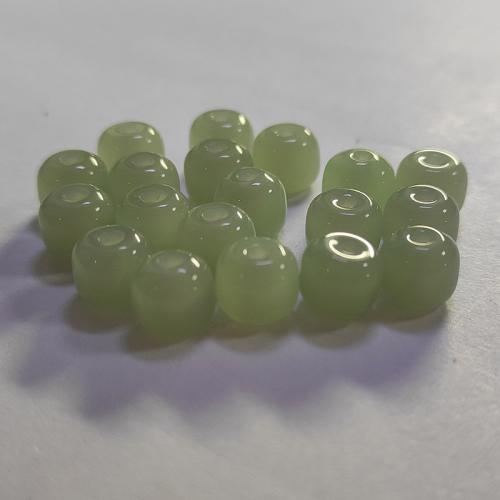 Impresión cristal Cabochon, Vidrio, Bricolaje & diverso tamaño para la opción, verde claro, Vendido por UD