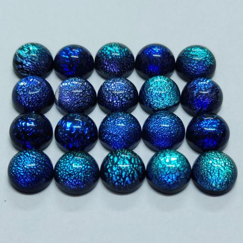 Cabujones de Cristal de Murano, Óvalo, Bricolaje & diverso tamaño para la opción, azul, Vendido por UD