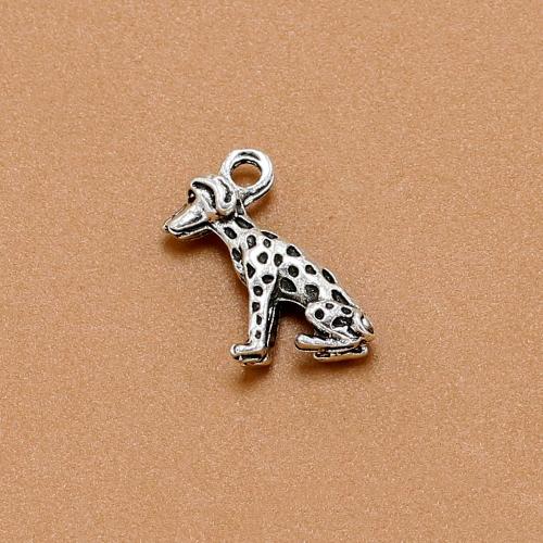 Zinc Alloy Animal Pendants, Dog, antique silver color plated, vintage & fashion jewelry & DIY Approx 