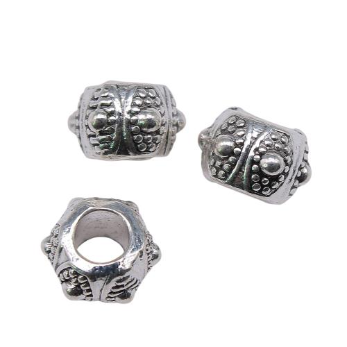 Zinc Alloy Large Hole Beads, antique silver color plated, vintage & fashion jewelry & DIY 