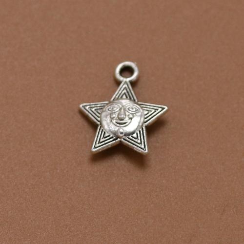 Zinc Alloy Star Pendant, antique silver color plated, vintage & fashion jewelry & DIY Approx [