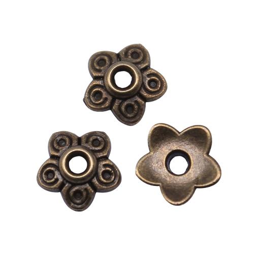 Zinc Alloy Bead Caps, Flower, plated, vintage & fashion jewelry & DIY 10mm 