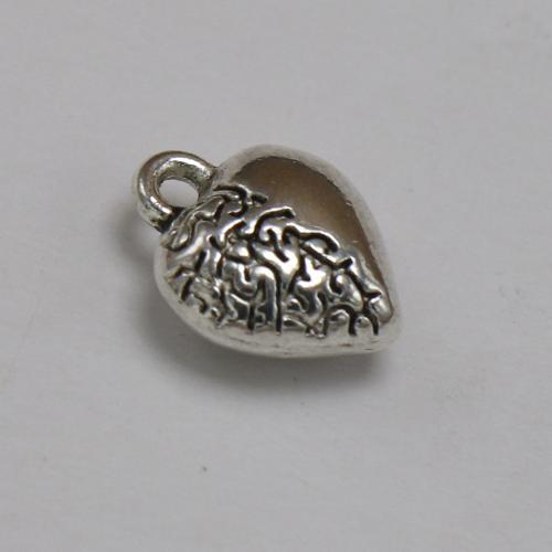 Zinc Alloy Heart Pendants, antique silver color plated, vintage & fashion jewelry & DIY Approx 