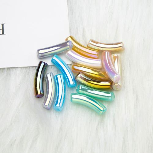 Plating Acrylic Beads, plated, fashion jewelry & DIY Approx 