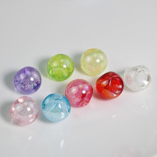 Transparent Acrylic Beads, fashion jewelry & DIY, mixed colors, 16mm, Approx [