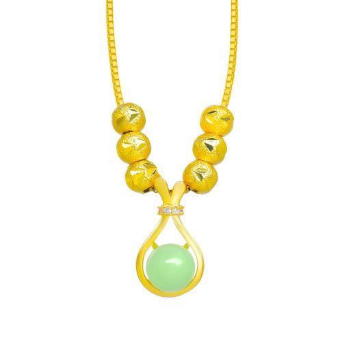 Titan Schmuck Halskette, Titanstahl, Modeschmuck & verschiedene Stile für Wahl & für Frau, goldfarben, Länge:ca. 45 cm, verkauft von PC[