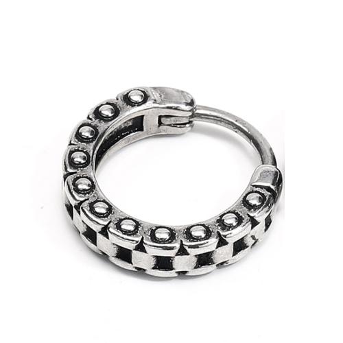 Stainless Steel Huggie Hoop Earring, 304 Stainless Steel, fashion jewelry & for man, original color 