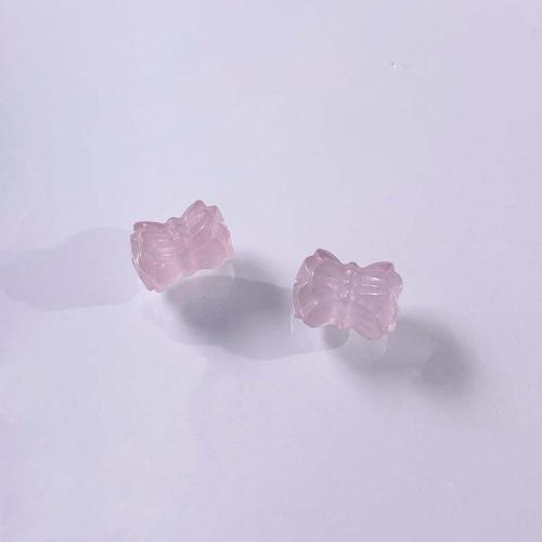 Бусы из природного розового кварца , розовый кварц, Форма цветка, DIY, розовый, 14mm, продается PC