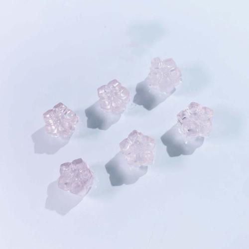 Natural Rose Quartz Beads, Flower, DIY, pink, 14mm 