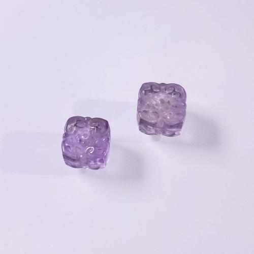 Natürliche Amethyst Perlen, Quadrat, DIY, violett, aboutuff1a14-16mm, verkauft von PC