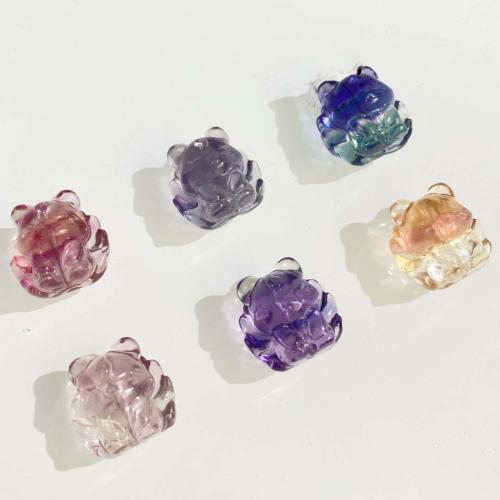 Fluorite Beads, Natural Fluorite, Fox, DIY, Random Color, 16mm 