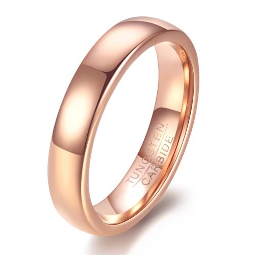 Men Tungsten Steel Ring in Bulk, plated, Unisex rose gold color [