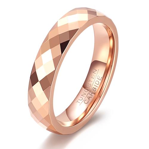 Titanium Steel Finger Ring, plated, Unisex rose gold color 